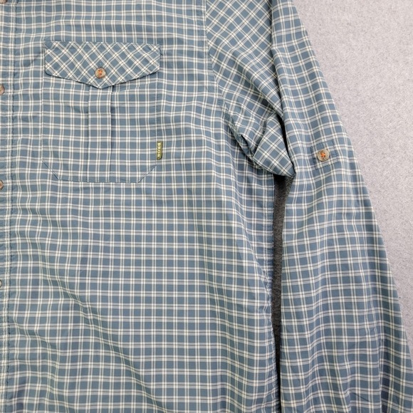 Howler Bros Shirt Mens Large Blue Plaid Long Sleeve Button Front Fishing Hiking - Picture 4 of 10